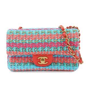 Chanel Mini Tweed Classic Flap Bag 20 Multicolor